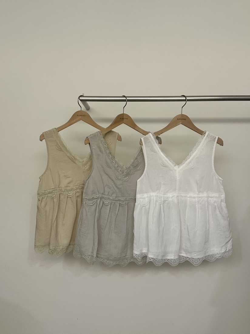 BLENDING-p韓國代購女士新品休閑推薦熱賣26春夏吊帶背心BLENDING-p吊帶/背心