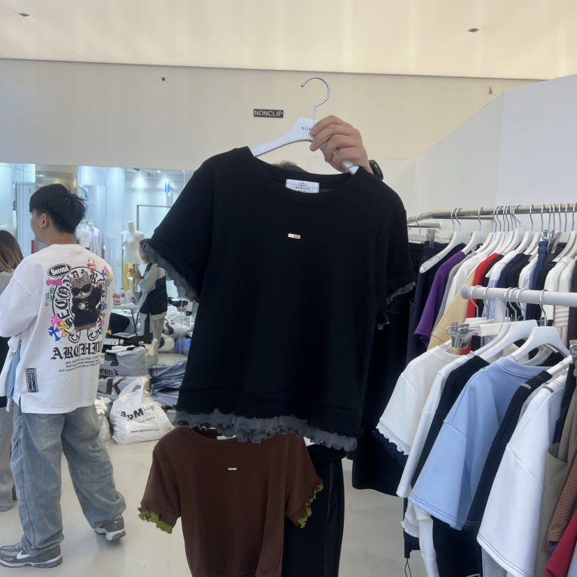 NON CLIP韓國代購女裝新品人氣推薦26春夏職業休閑熱賣T恤NON CLIPT恤圖色2