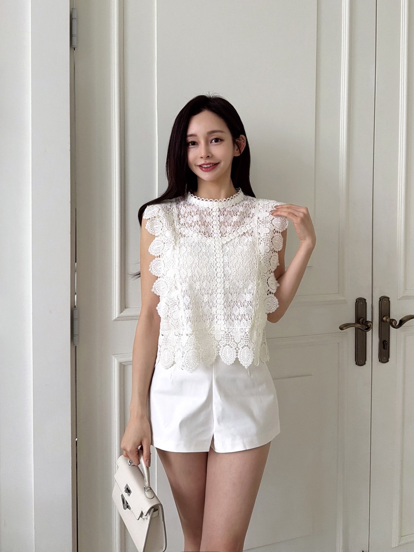 CLOTH韓國東大門直郵女裝新款休閑推薦職業時尚襯衫蕾絲衫CLOTH襯衫/蕾絲衫