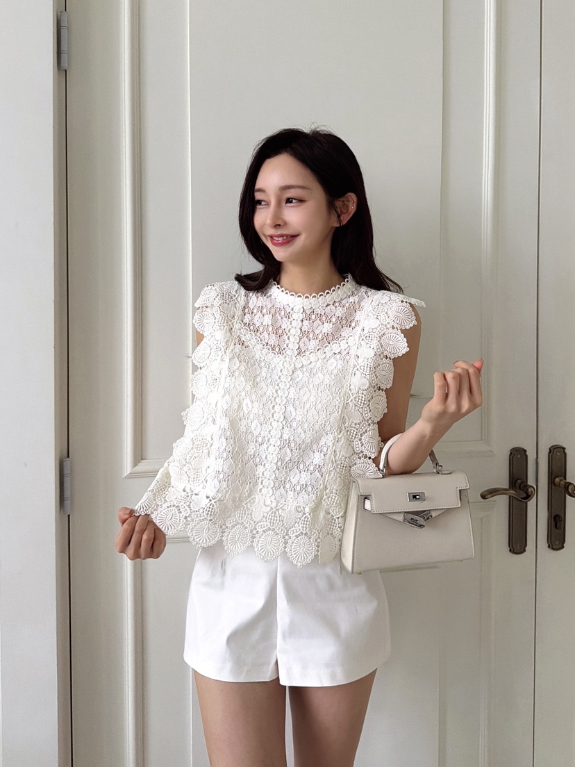 CLOTH韓國東大門直郵女裝新款休閑推薦職業時尚襯衫蕾絲衫CLOTH襯衫/蕾絲衫