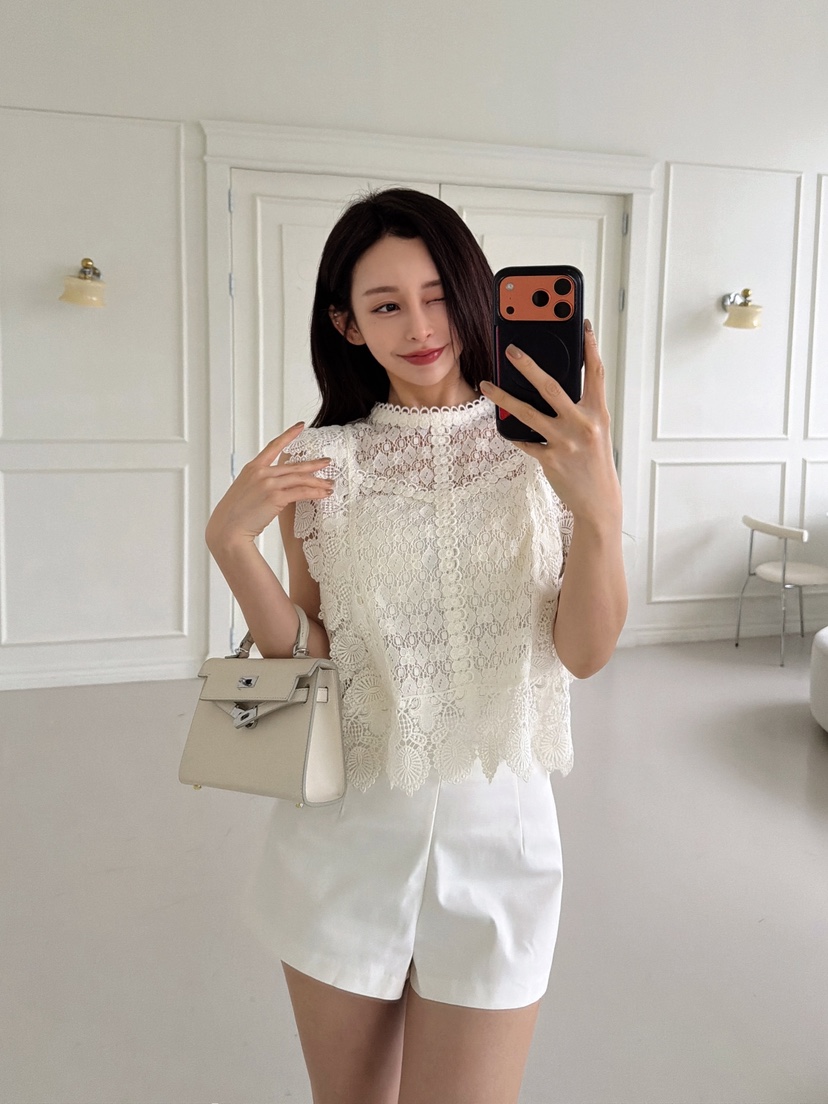 CLOTH韓國東大門直郵女裝新款休閑推薦職業時尚襯衫蕾絲衫CLOTH襯衫/蕾絲衫