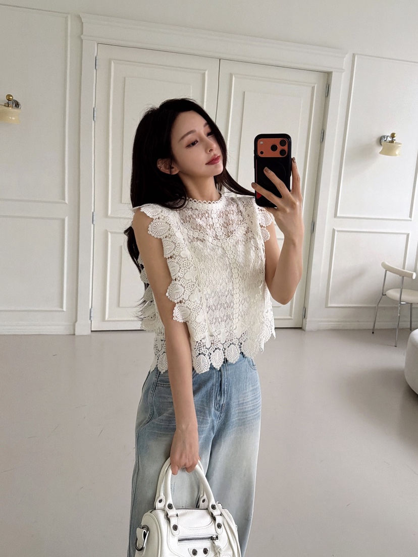 CLOTH韓國東大門直郵女裝新款休閑推薦職業時尚襯衫蕾絲衫CLOTH襯衫/蕾絲衫