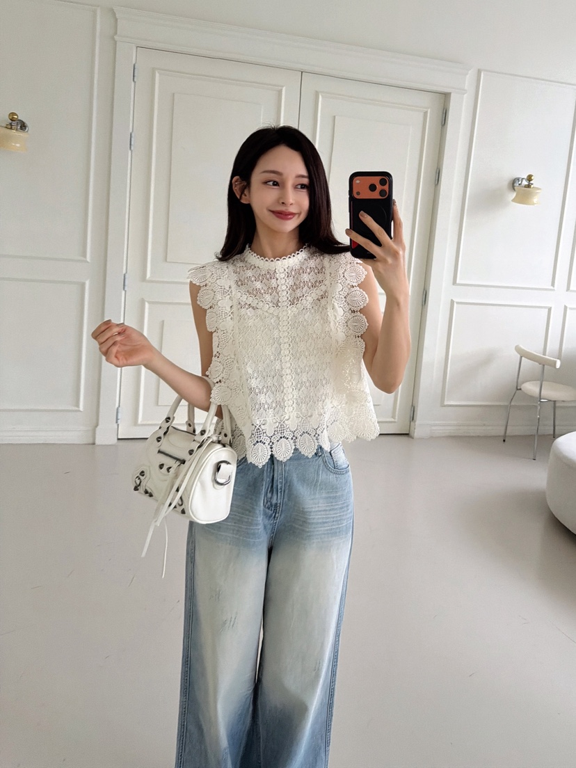 CLOTH韓國東大門直郵女裝新款休閑推薦職業時尚襯衫蕾絲衫CLOTH襯衫/蕾絲衫