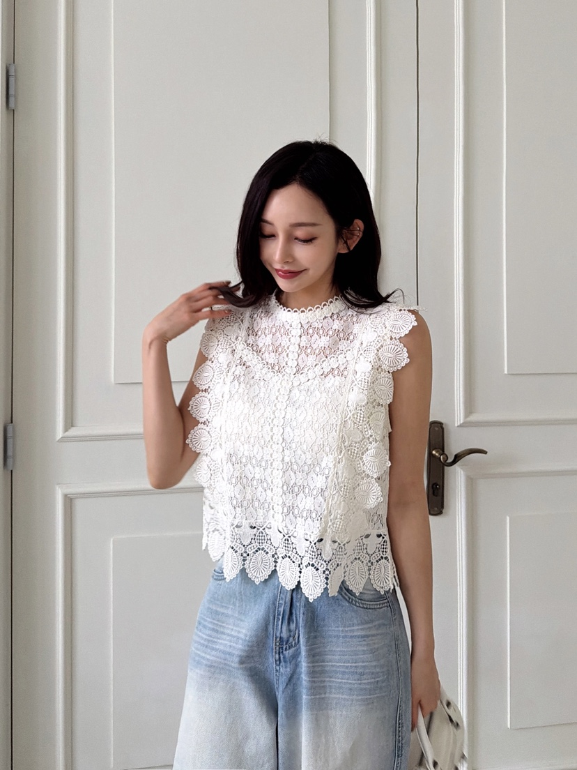 CLOTH韓國東大門直郵女裝新款休閑推薦職業時尚襯衫蕾絲衫CLOTH襯衫/蕾絲衫