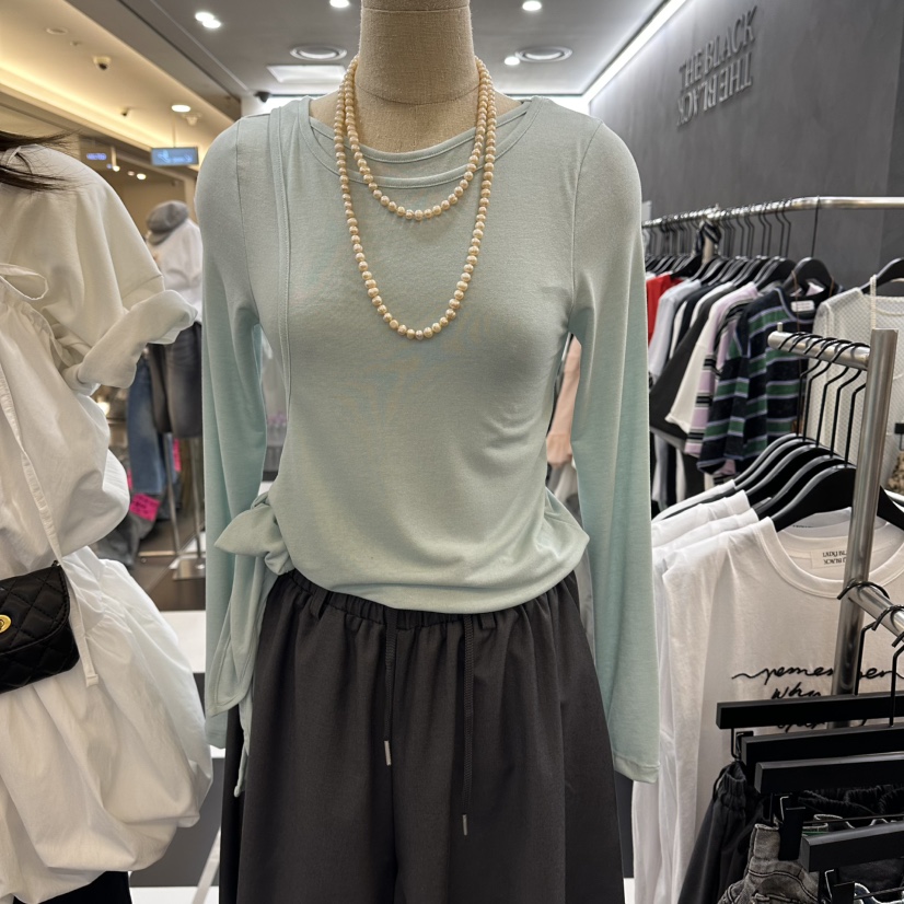 LADYBLACK/THE BLACK韓國代購女裝新品休閑人氣長袖T恤LADYBLACK/THE BLACK長袖T恤