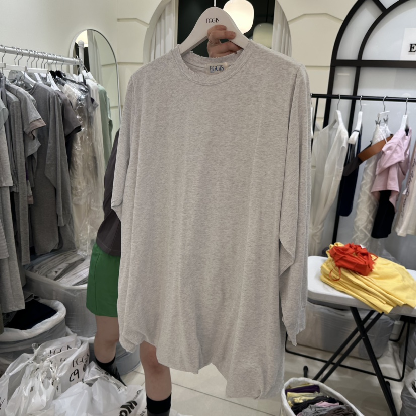 EGG IS韓國東大門直郵女士新款職業26春夏推薦熱賣連衣裙EGG IS連衣裙圖色4灰白色