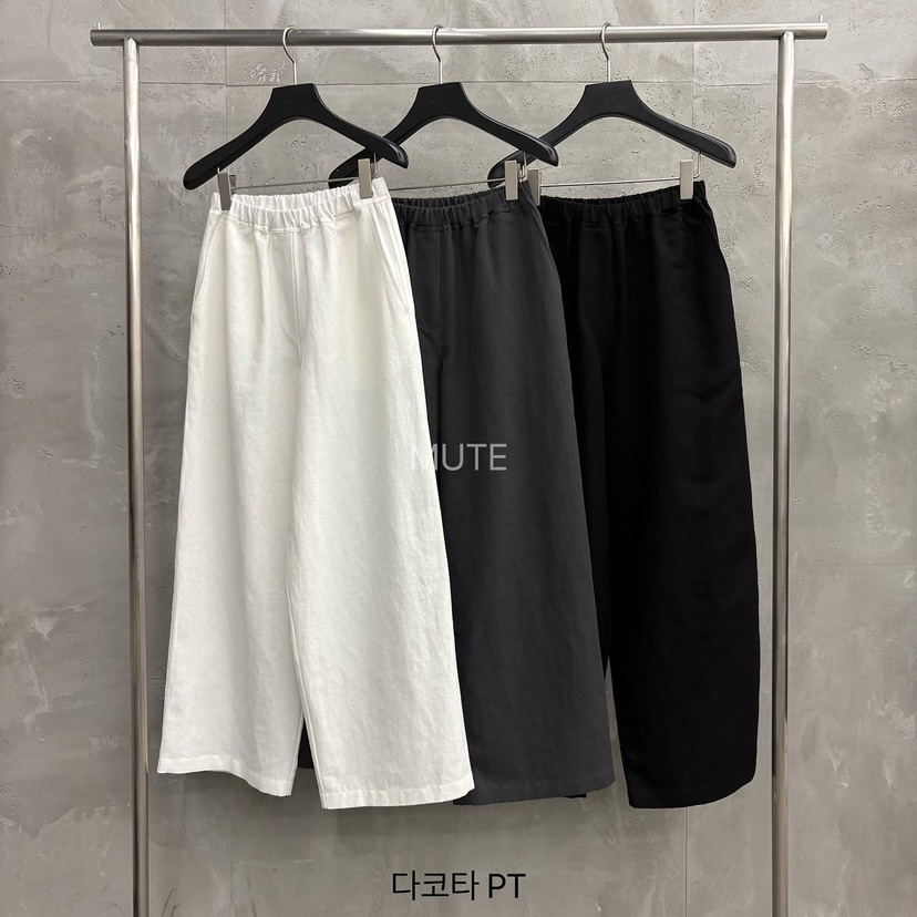 MUTE-P韓國代購女裝新款26春夏熱賣人氣推薦時尚休閑休閑褲MUTE休閑褲