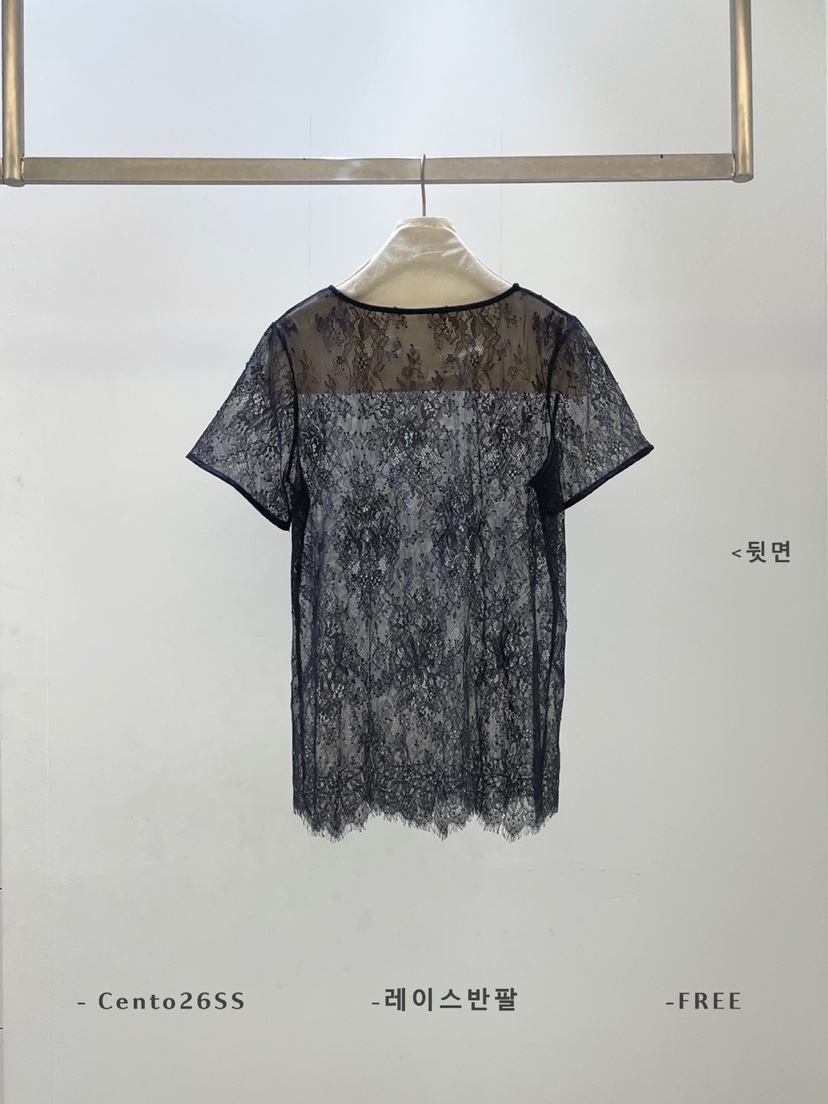 CENTO韓國東大門直郵女裝新品熱賣人氣26春夏襯衫蕾絲衫蕾絲CENTO襯衫/蕾絲衫