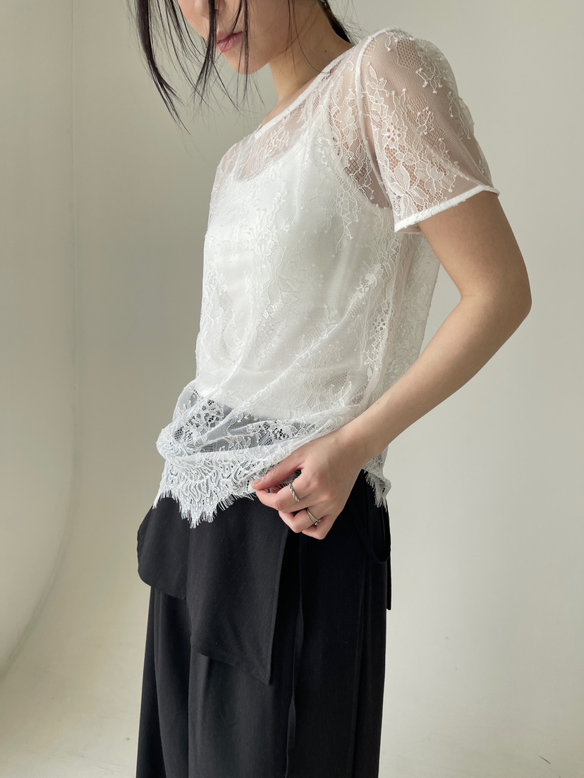 CENTO韓國東大門直郵女裝新品熱賣人氣26春夏襯衫蕾絲衫蕾絲CENTO襯衫/蕾絲衫