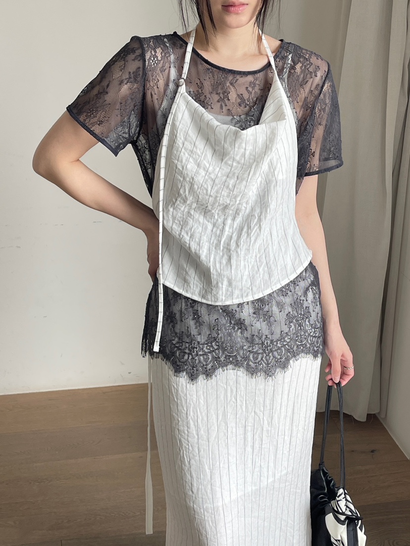 CENTO韓國東大門直郵女裝新品熱賣人氣26春夏襯衫蕾絲衫蕾絲CENTO襯衫/蕾絲衫