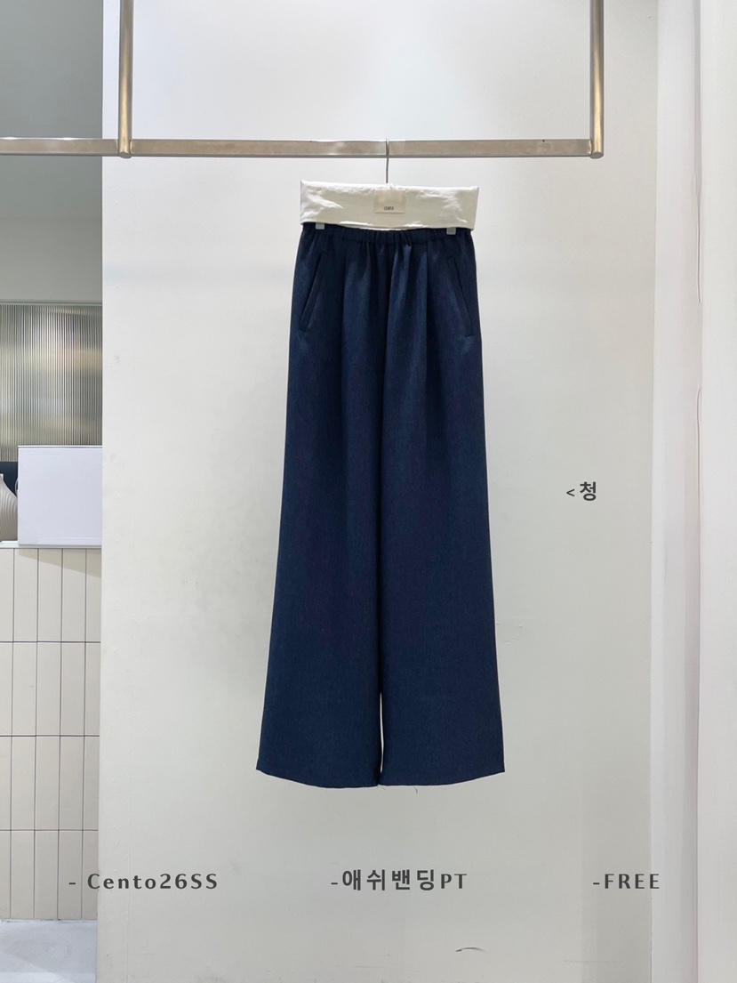 CENTO韓國東大門代購女裝新款時尚休閑推薦人氣26春夏休閑褲CENTO休閑褲圖色3牛仔色