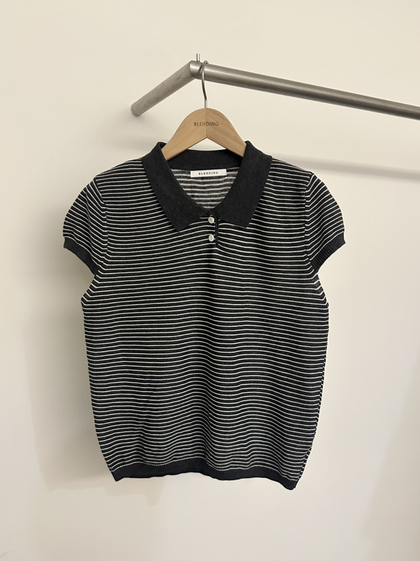 BLENDING-p韓國代購女裝新款熱賣26春夏職業推薦針織衫撞色BLENDING-p針織衫圖色3