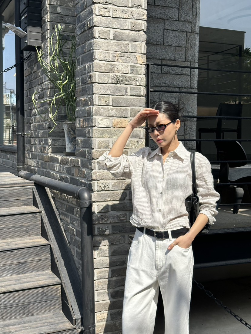 LIMLIMLIM韓國代購女士新品熱賣推薦休閑人氣襯衫蕾絲衫亞麻LIM LIM LIM襯衫/蕾絲衫