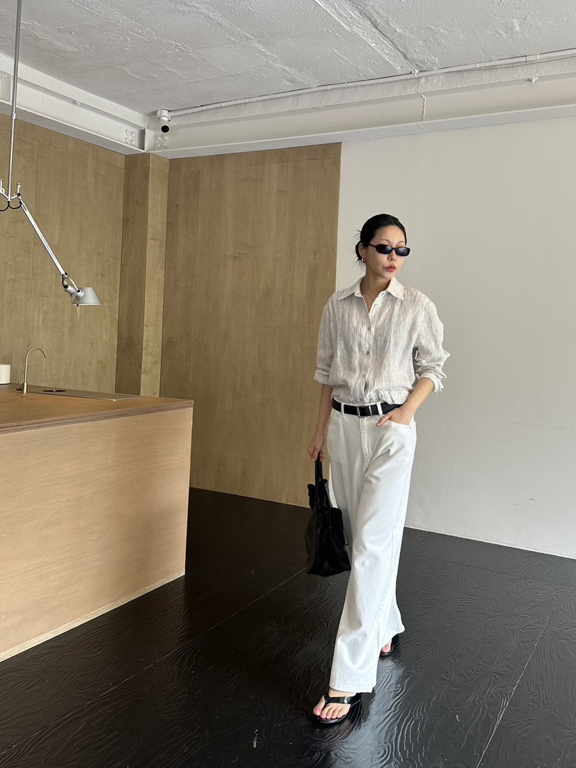 LIMLIMLIM韓國代購女士新品熱賣推薦休閑人氣襯衫蕾絲衫亞麻LIM LIM LIM襯衫/蕾絲衫