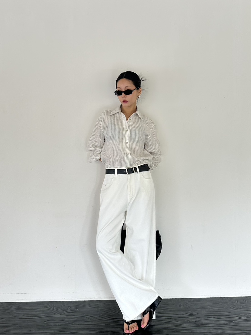 LIMLIMLIM韓國代購女士新品熱賣推薦休閑人氣襯衫蕾絲衫亞麻LIM LIM LIM襯衫/蕾絲衫