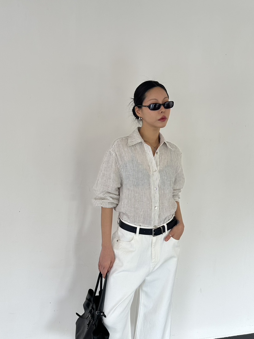 LIMLIMLIM韓國代購女士新品熱賣推薦休閑人氣襯衫蕾絲衫亞麻LIM LIM LIM襯衫/蕾絲衫