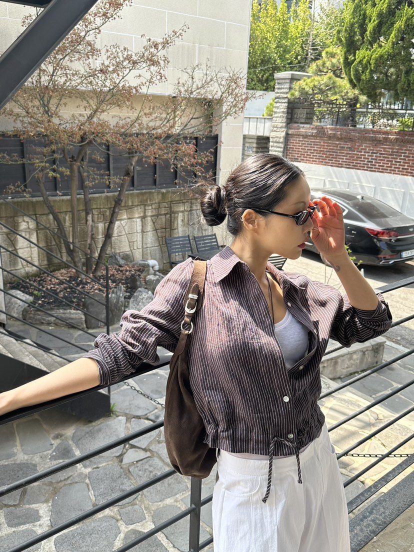 LIMLIMLIM韓國代購女士新品熱賣推薦休閑人氣襯衫蕾絲衫亞麻LIM LIM LIM襯衫/蕾絲衫