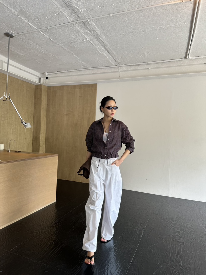 LIMLIMLIM韓國代購女士新品熱賣推薦休閑人氣襯衫蕾絲衫亞麻LIM LIM LIM襯衫/蕾絲衫