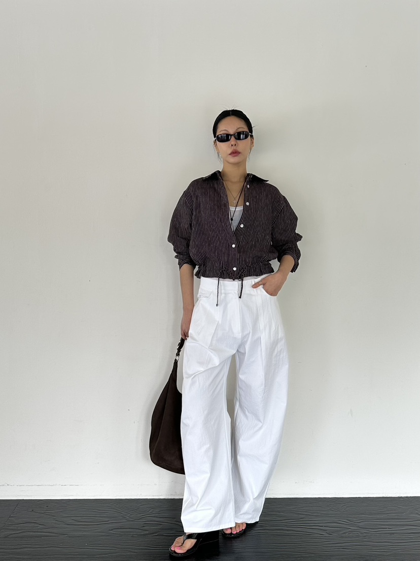 LIMLIMLIM韓國代購女士新品熱賣推薦休閑人氣襯衫蕾絲衫亞麻LIM LIM LIM襯衫/蕾絲衫