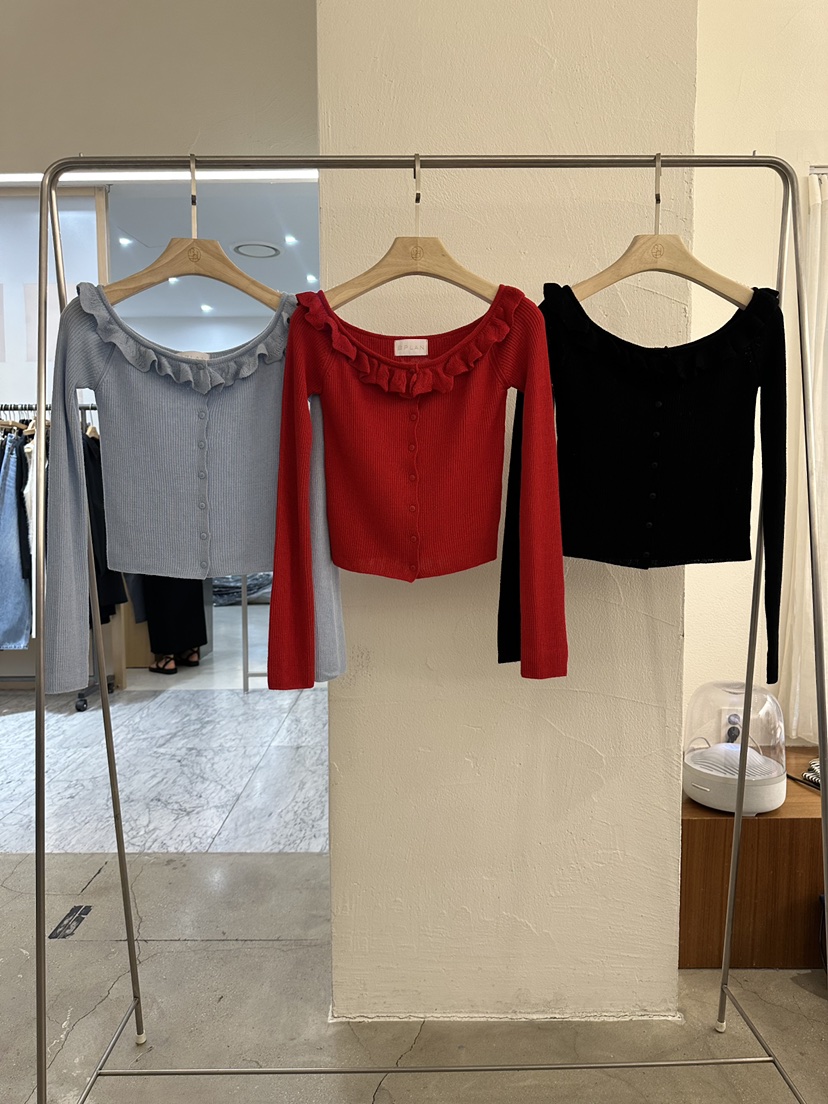 BPLAN韓國代購女裝新品休閑人氣職業熱賣26春夏針織衫露肩BPLAN針織衫