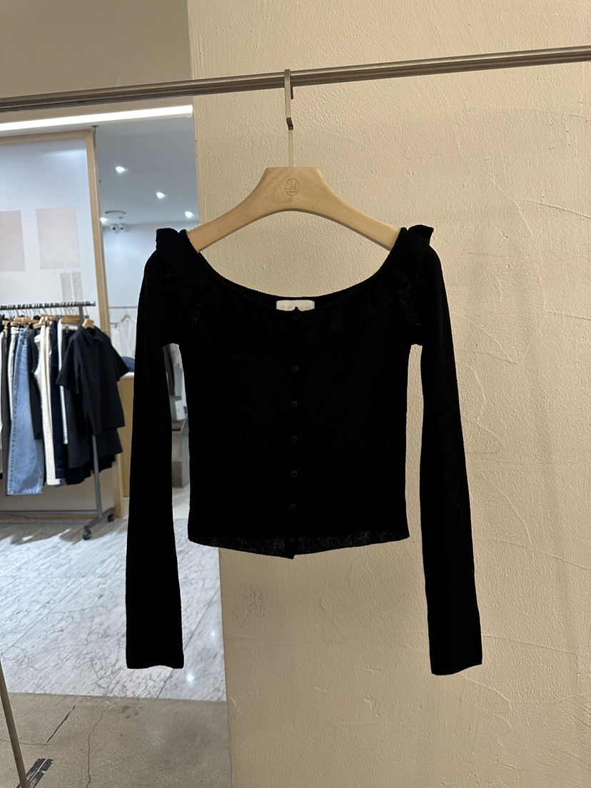 BPLAN韓國代購女裝新品休閑人氣職業熱賣26春夏針織衫露肩BPLAN針織衫圖色3