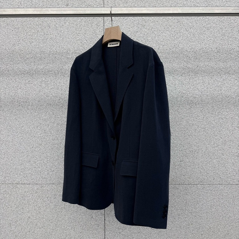 AT THE BAGEL韓國代購女士新款職業人氣熱賣時尚26春夏夾克AT THE BAGEL夾克圖色5深藍色