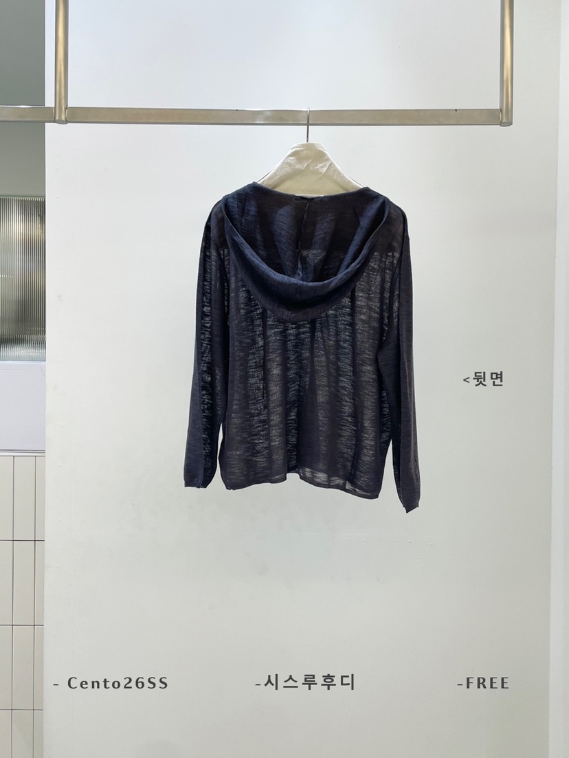 CENTO韓國東大門直郵女士新品熱賣推薦襯衫蕾絲衫連帽衫透明CENTO襯衫/蕾絲衫