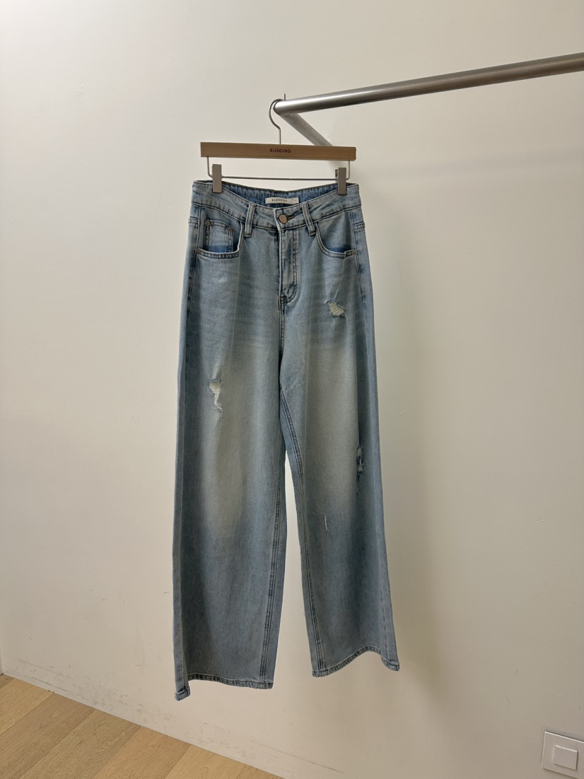 BLENDING-p韓國東大門直郵女裝新款時尚休閑推薦職業牛仔褲BLENDING-p牛仔褲圖色1