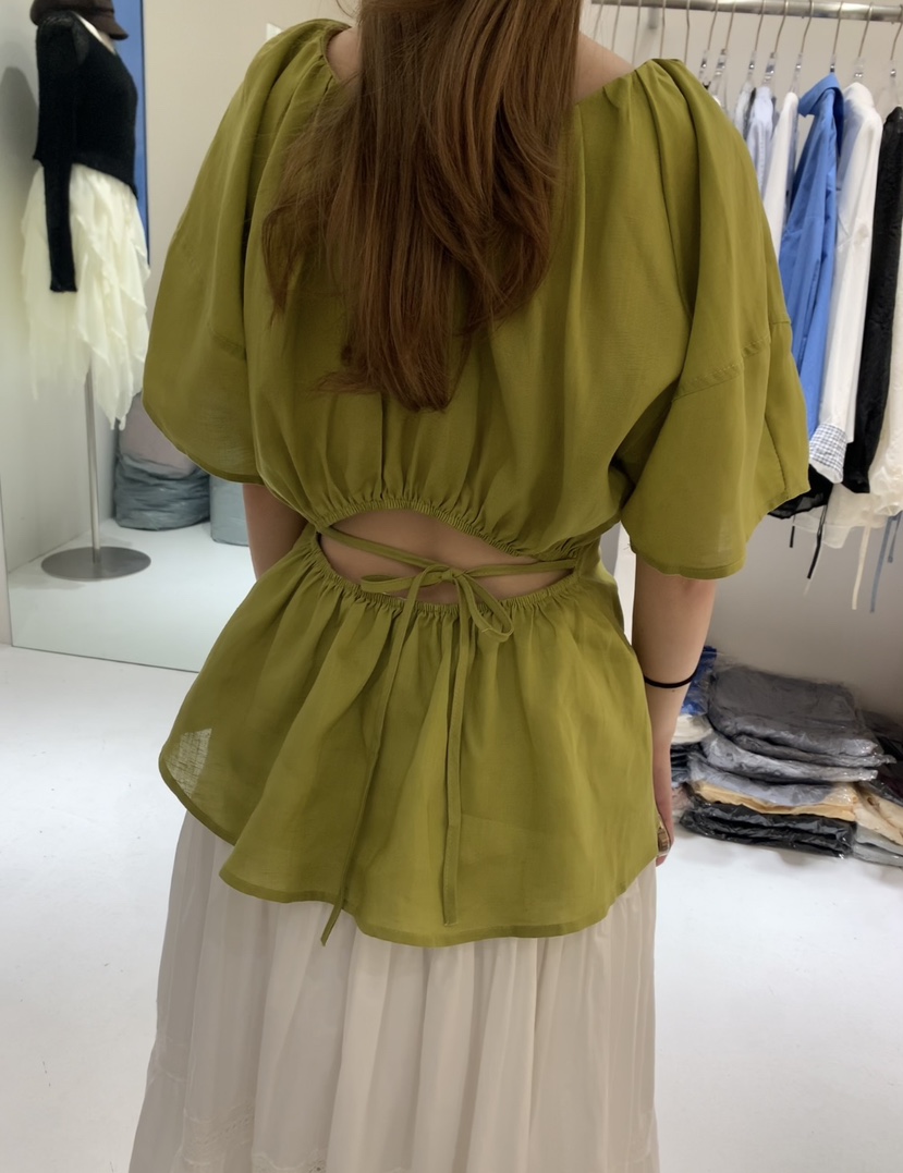 FABRIC韓國東大門直郵女士新款熱賣休閑人氣推薦襯衫蕾絲衫FABRIC襯衫/蕾絲衫