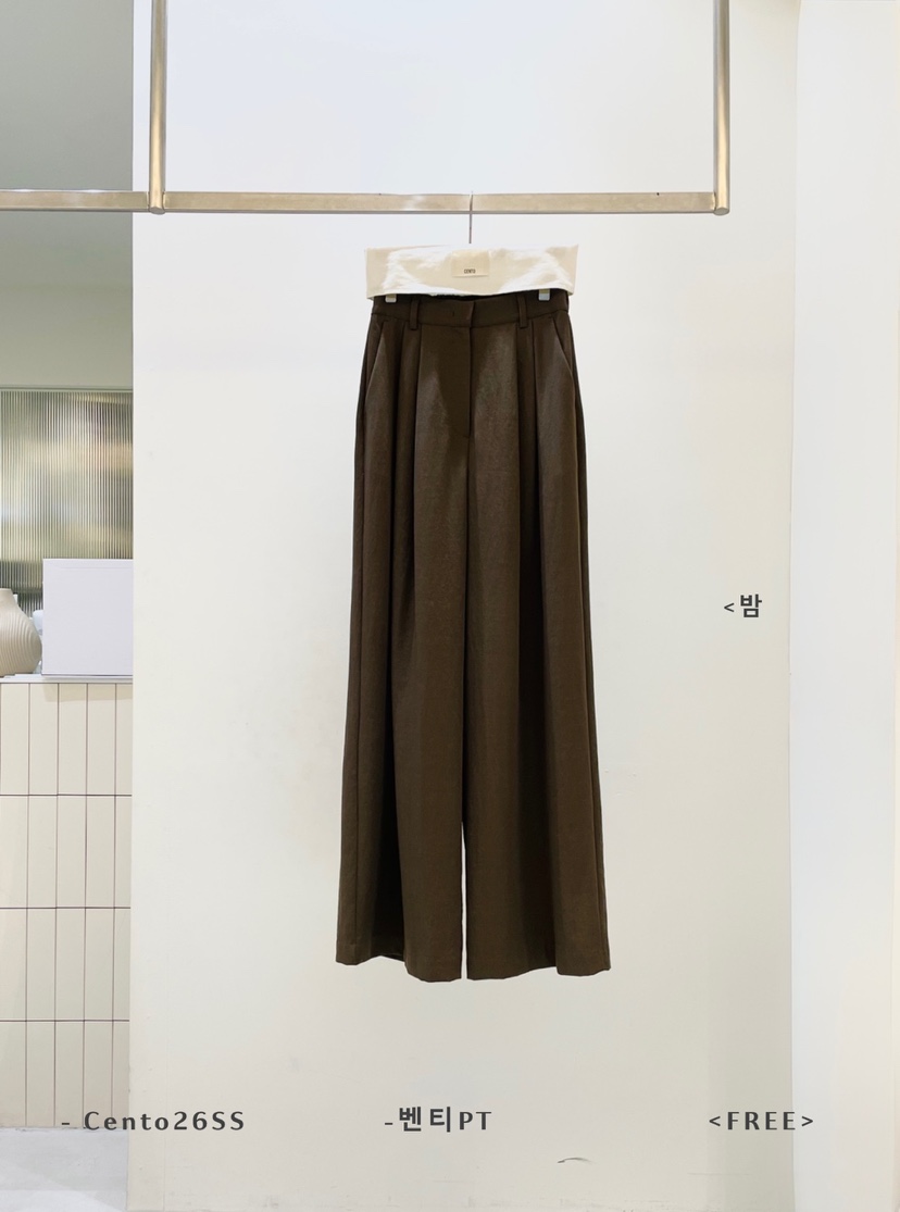 CENTO韓國東大門直郵女裝新品時尚休閑職業推薦熱賣休閑褲CENTO休閑褲圖色4棕色