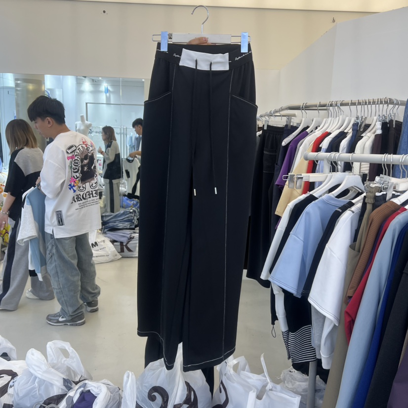 NON CLIP韓國直郵實拍女裝新款休閑熱賣人氣時尚休閑褲撞色NON CLIP休閑褲圖色1