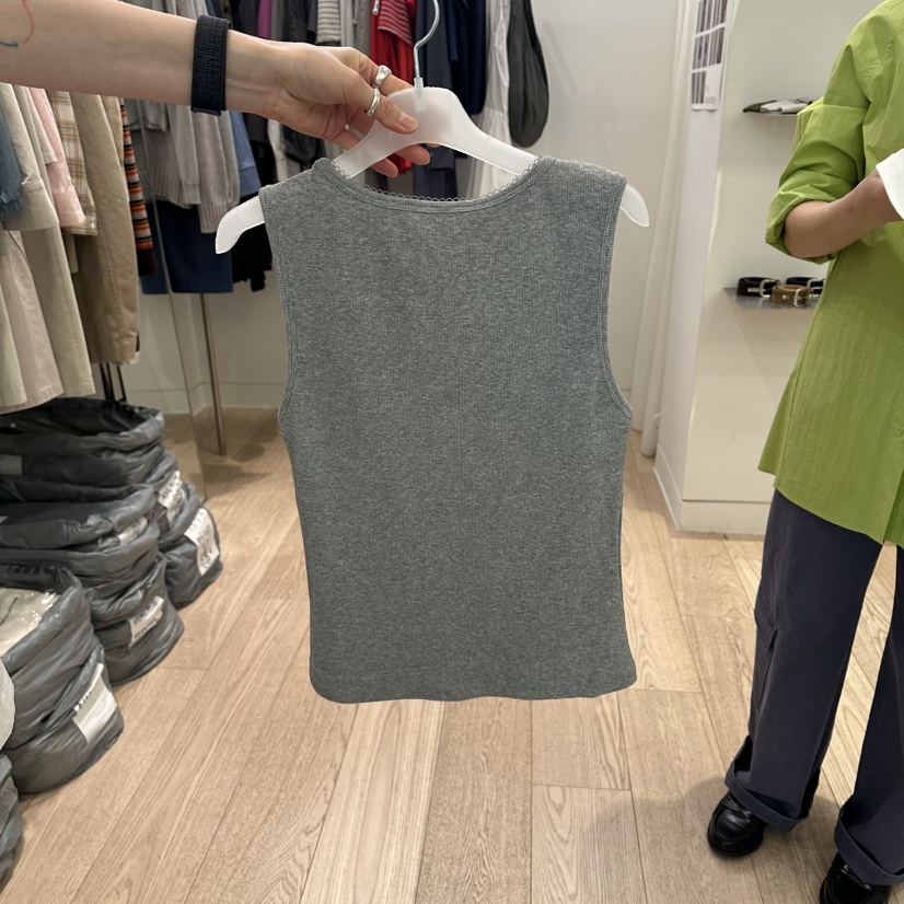 REIRAI韓國東大門代購女裝新品推薦時尚熱賣26春夏吊帶背心V領Reirai吊帶/背心