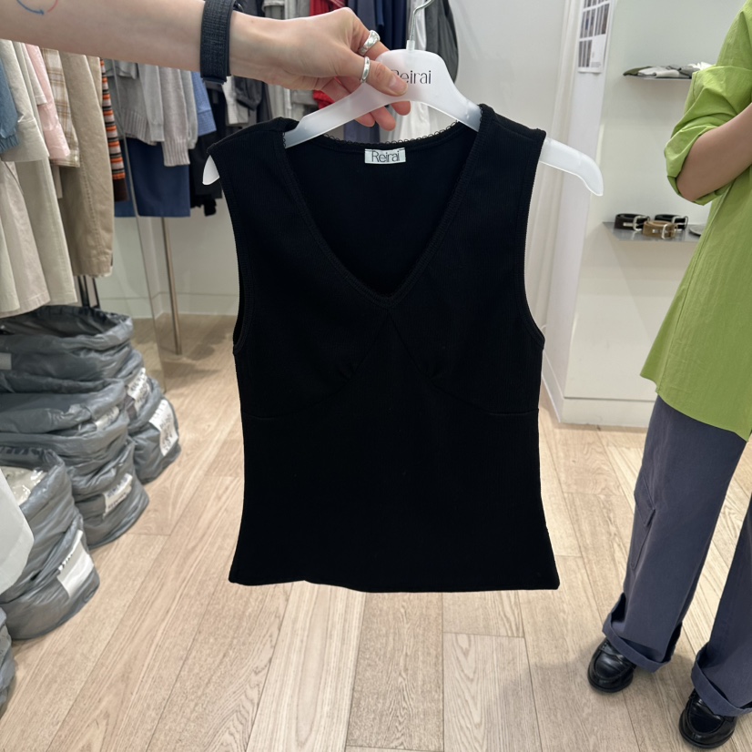 REIRAI韓國東大門代購女裝新品推薦時尚熱賣26春夏吊帶背心V領Reirai吊帶/背心圖色3