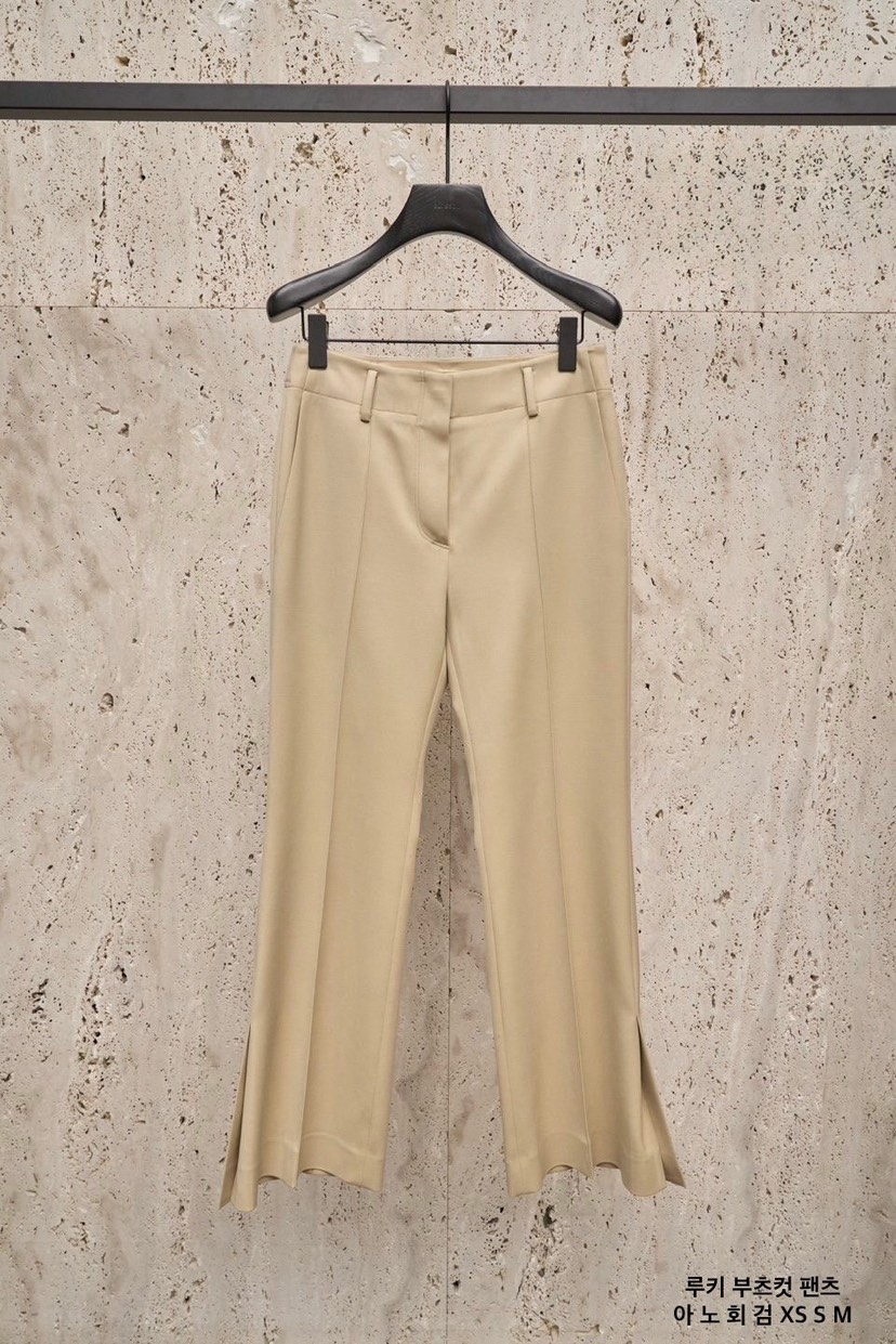 BLOSSOM韓國東大門代購女裝新品熱賣職業26春夏休閑褲喇叭BLOSSOM休閑褲圖色2