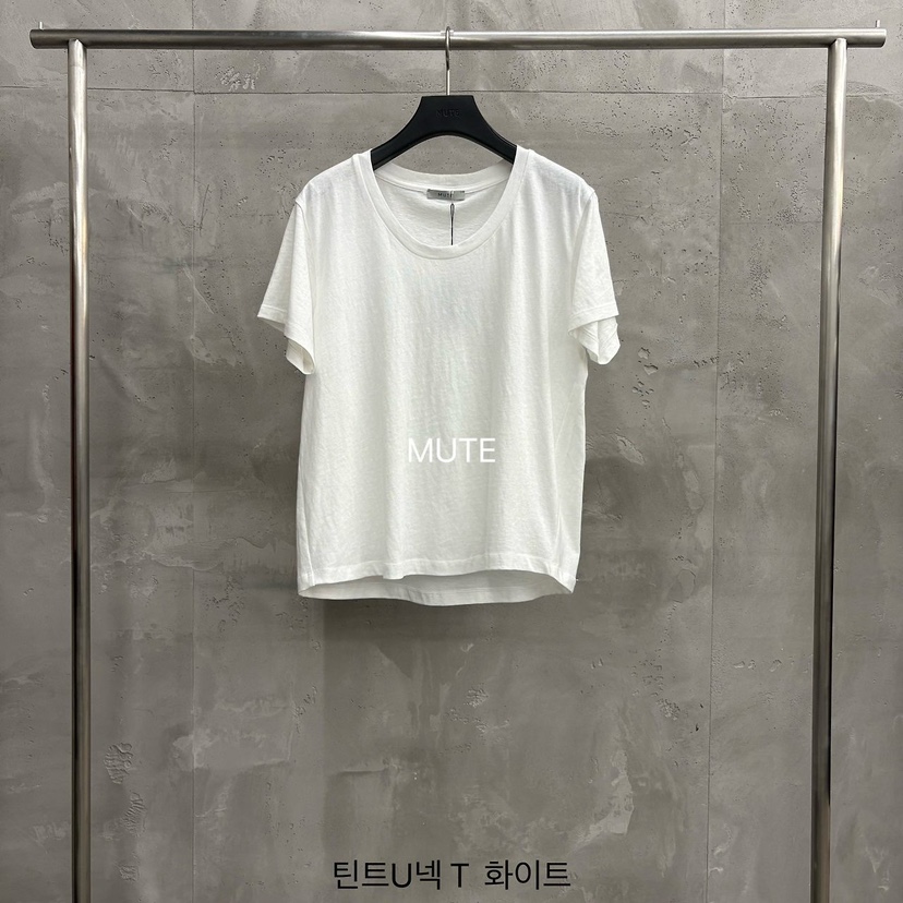 MUTE-P韓國直郵女士新品熱賣時尚26春夏休閑推薦人氣T恤MUTET恤圖色1