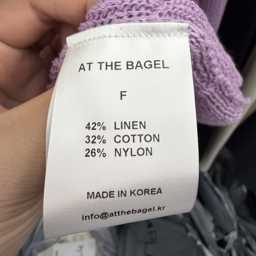 AT THE BAGEL韓國直郵實拍女士新品時尚推薦休閑針織衫AT THE BAGEL針織衫