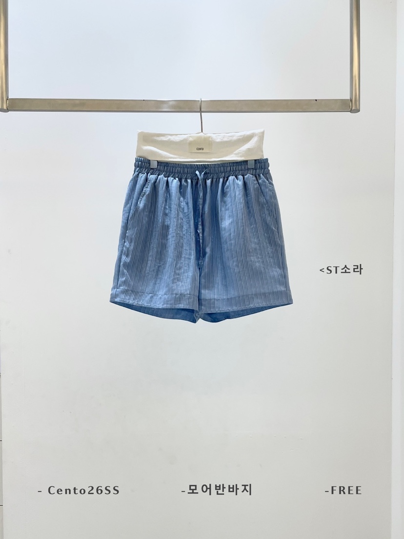 CENTO韓國東大門代購女士新品時尚職業推薦熱賣26春夏短褲CENTO短褲圖色1