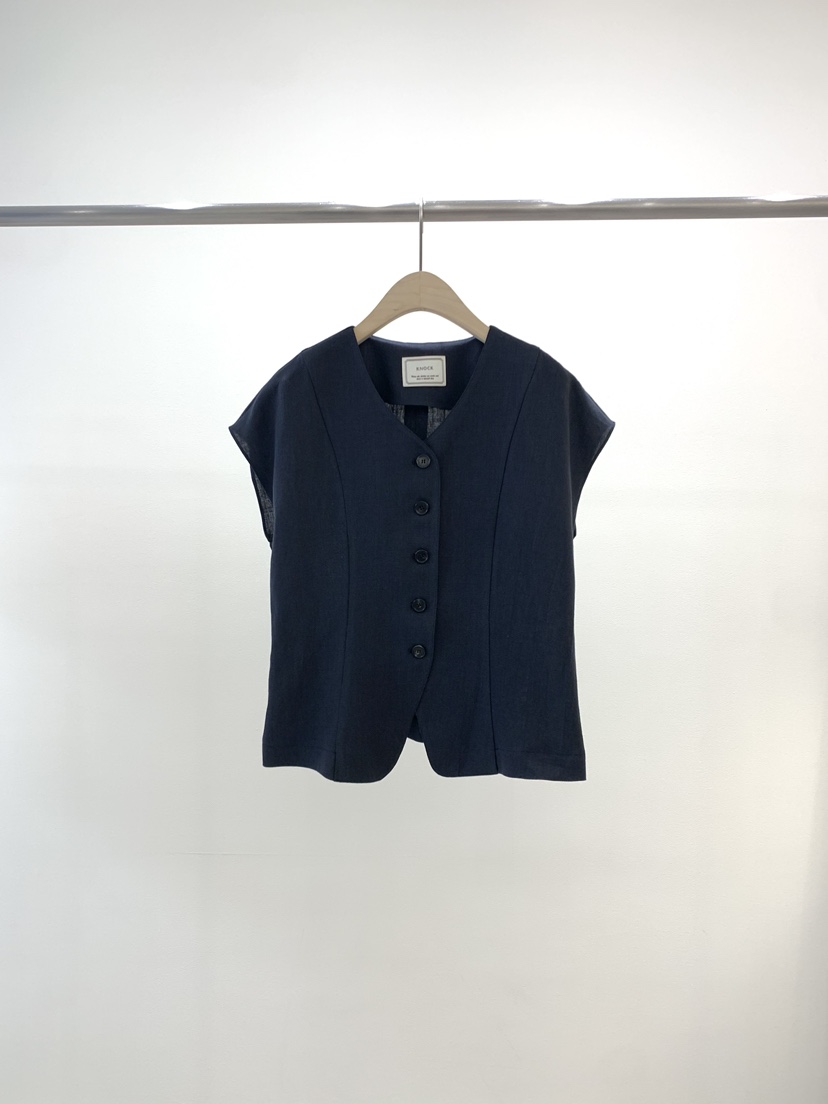 KNOCK韓國直郵女裝新品職業熱賣26春夏人氣襯衫蕾絲衫亞麻布KNOCK襯衫/蕾絲衫圖色3