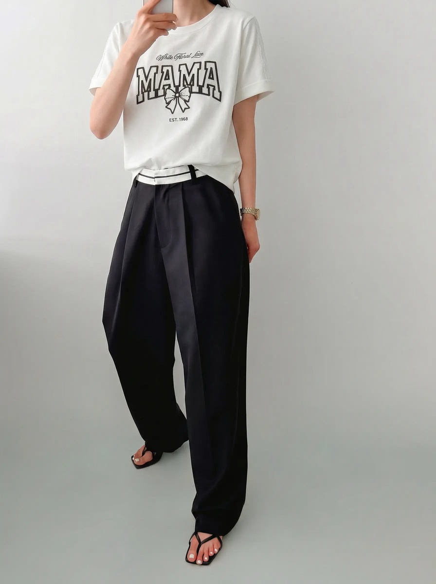 IAAN韓國直郵實拍女裝新款休閑推薦時尚職業26春夏休閑褲iaAn休閑褲