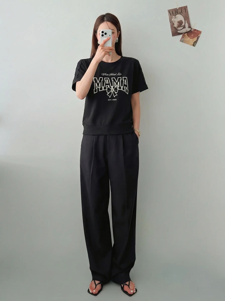 IAAN韓國直郵實拍女裝新款休閑推薦時尚職業26春夏休閑褲iaAn休閑褲