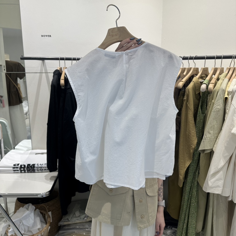MOWER韓國直郵女裝新品熱賣休閑職業推薦26春夏襯衫蕾絲衫MOWER襯衫/蕾絲衫