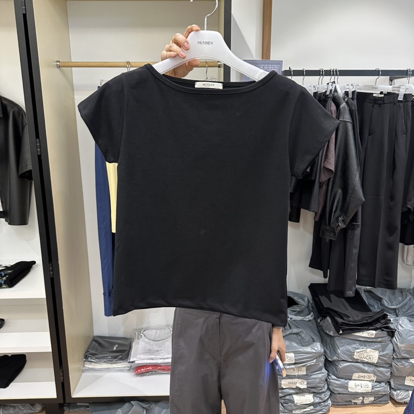 MUYBIEN韓國東大門直郵女士新款人氣時尚休閑職業熱賣T恤MUYBIENT恤圖色3