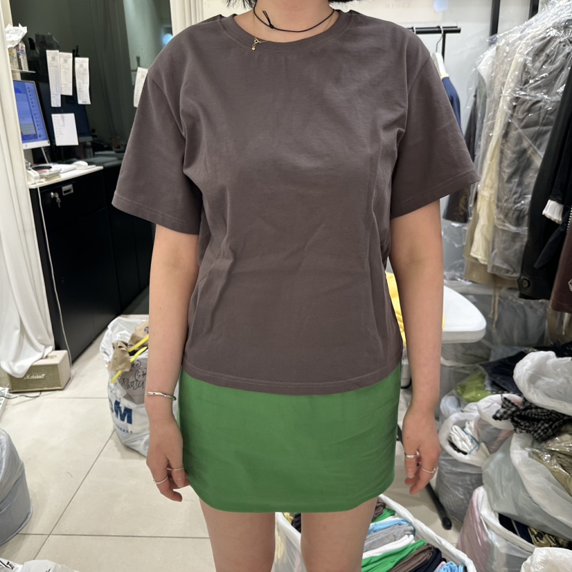 EGG IS韓國東大門代購女士新款熱賣職業26春夏休閑時尚T恤EGG IST恤圖色1墨色