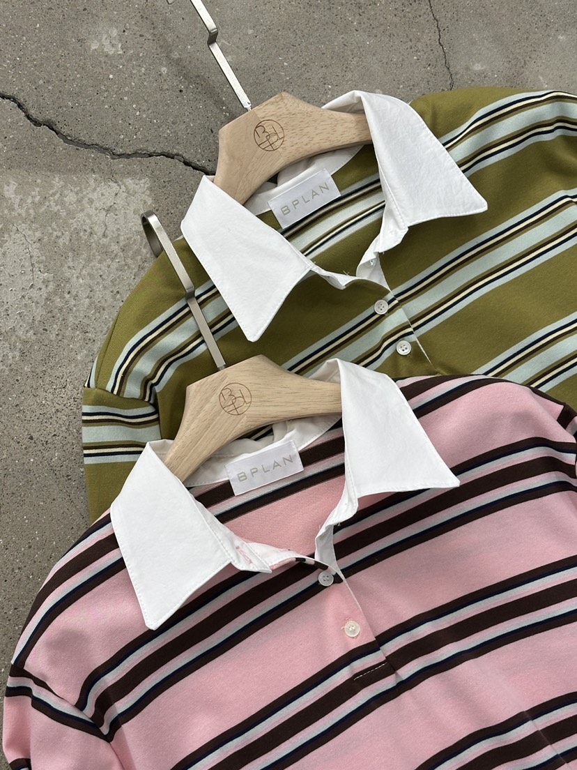 BPLAN韓國直郵實拍女裝新品推薦時尚休閑熱賣人氣長袖T恤BPLAN長袖T恤