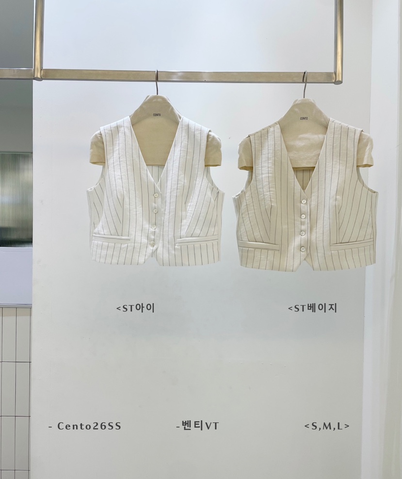 CENTO韓國東大門直郵女士新款時尚休閑熱賣26春夏人氣馬甲CENTO馬甲