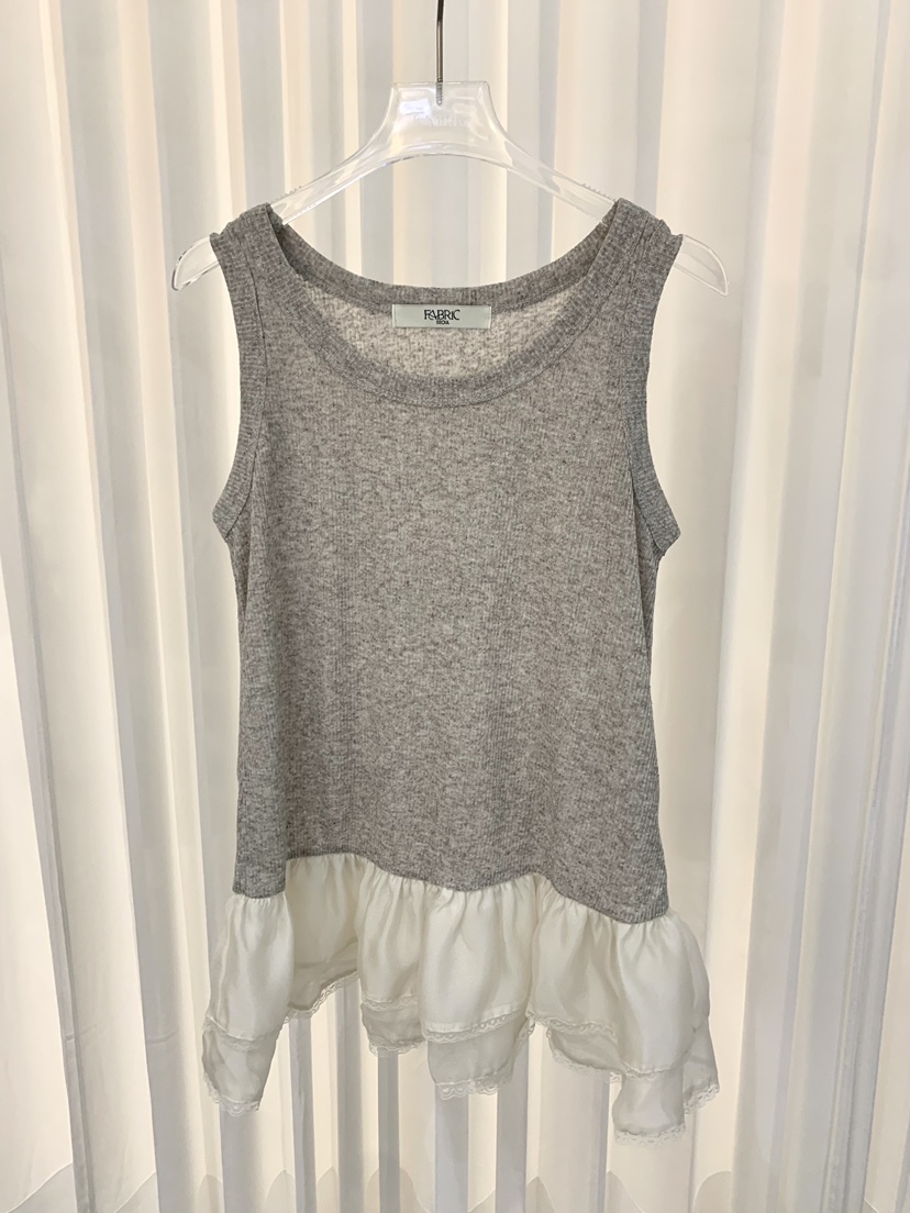 FABRIC韓國直郵實拍女士新品推薦熱賣26春夏時尚吊帶背心FABRIC吊帶/背心圖色2