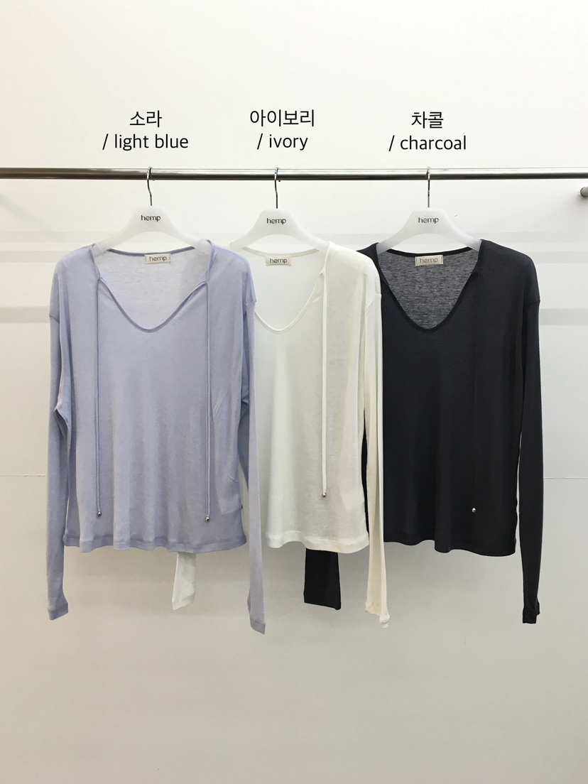 HEMP-P韓國東大門代購女裝新品休閑26春夏時尚職業長袖T恤hemp長袖T恤