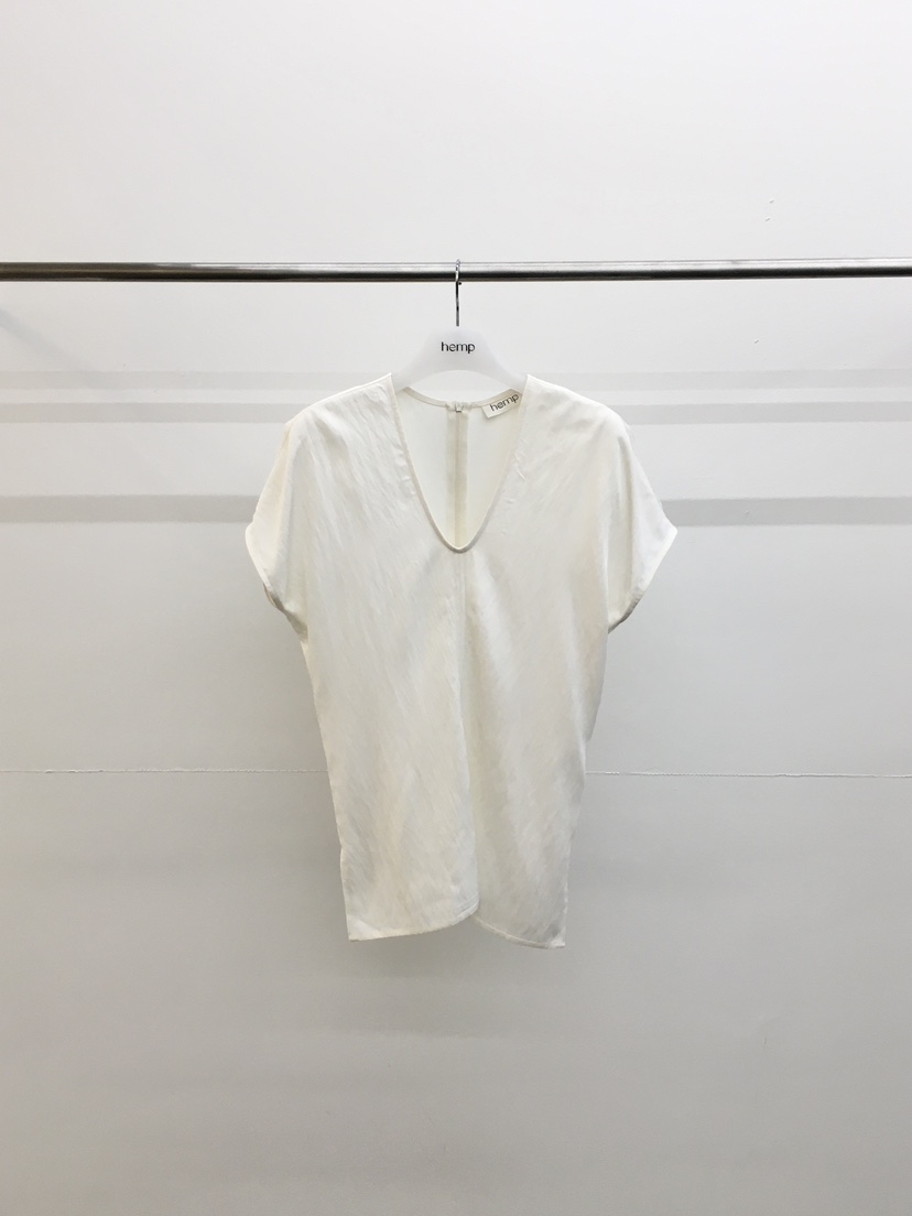 HEMP-P韓國東大門直郵女裝新品推薦職業26春夏襯衫蕾絲衫U領hemp襯衫/蕾絲衫圖色1