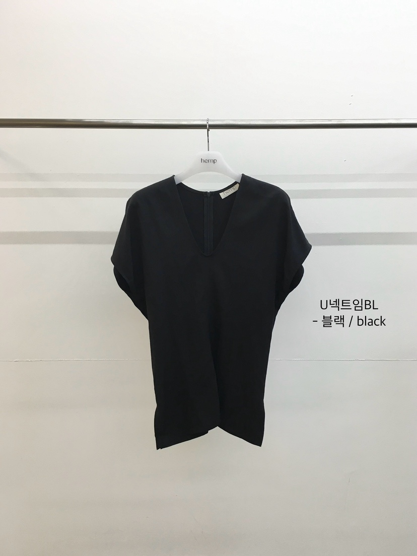 HEMP-P韓國東大門直郵女裝新品推薦職業26春夏襯衫蕾絲衫U領hemp襯衫/蕾絲衫圖色2