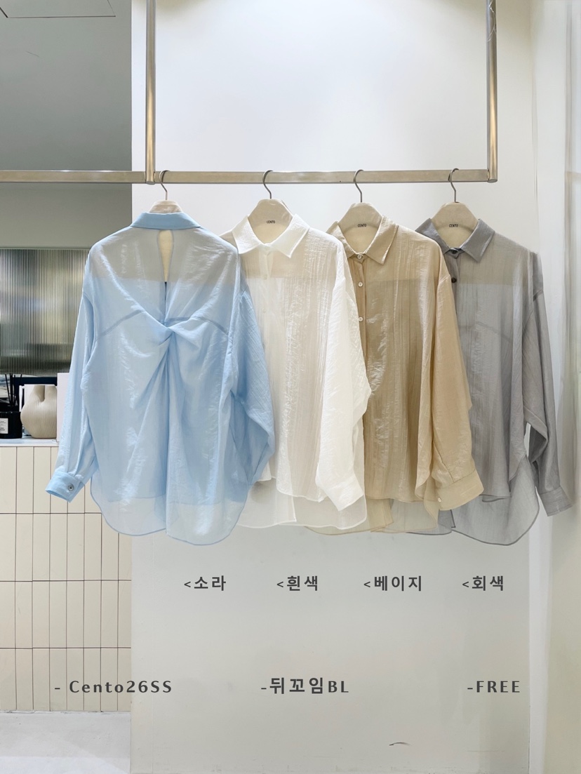 CENTO韓國直郵女裝新品職業時尚推薦人氣熱賣休閑襯衫蕾絲衫CENTO襯衫/蕾絲衫